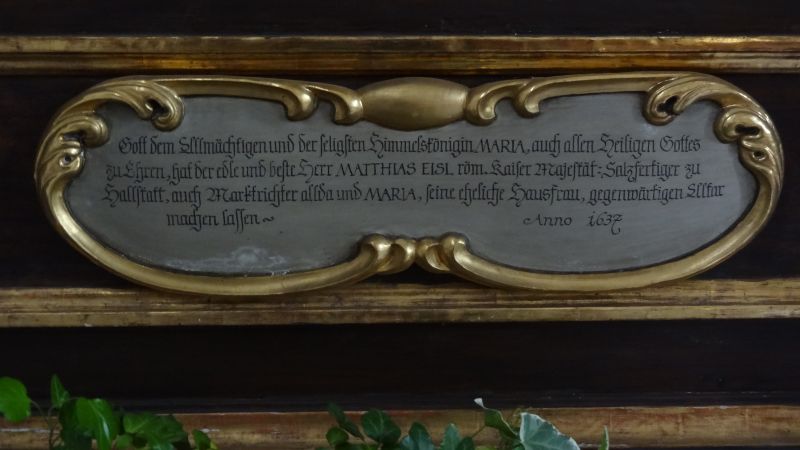 Katholische Kirche Lauffen (Maria im Schatten) - Altar 01; Eisl (1637)