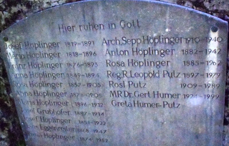 Höplinger; Grubhofer; Putz; Humer; Eggenreiter