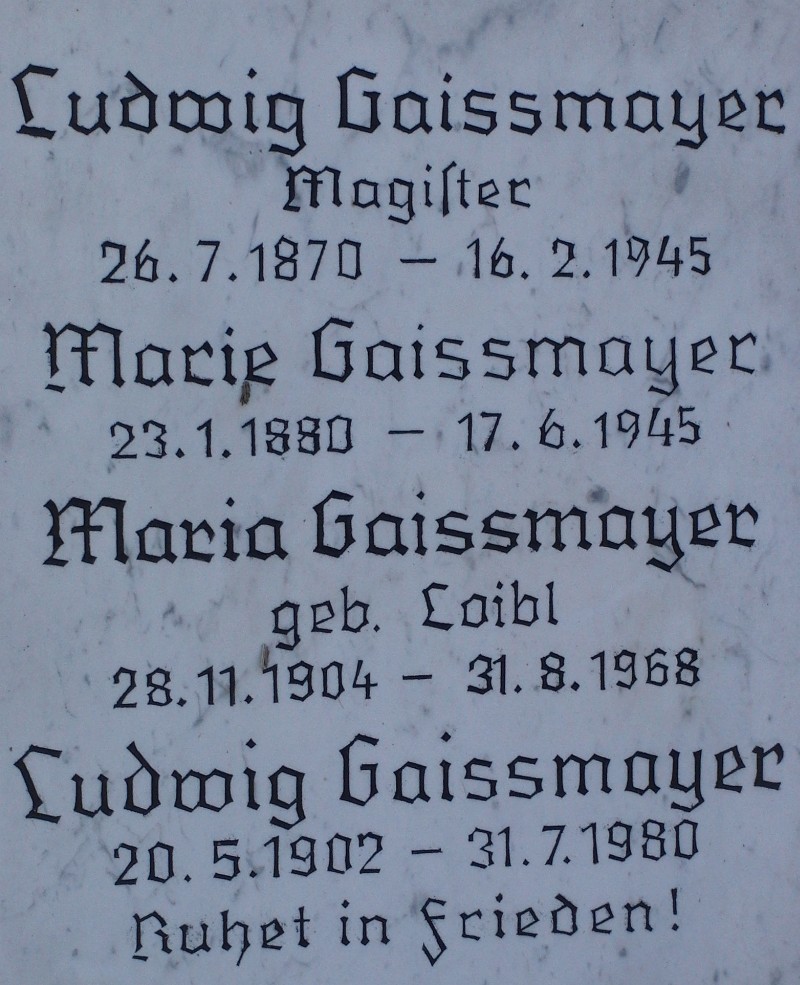 Gaissmayer; Gaissmayer geb. Loibl