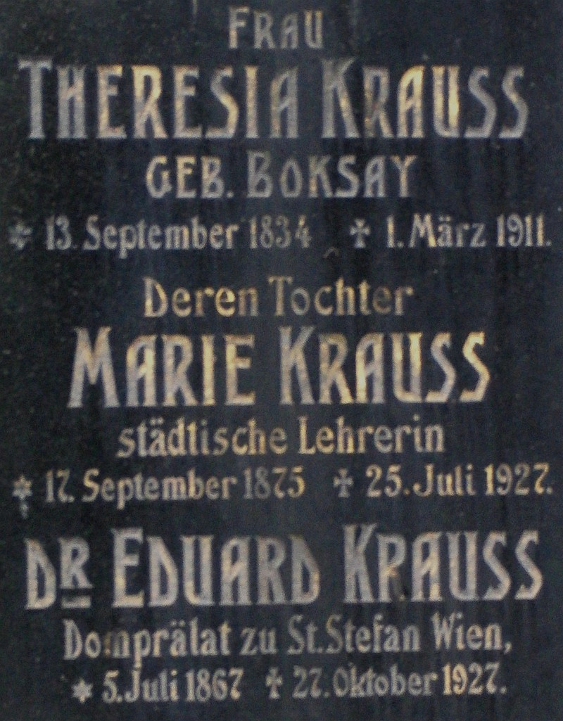 Kraus; Kraus geb. Boksay