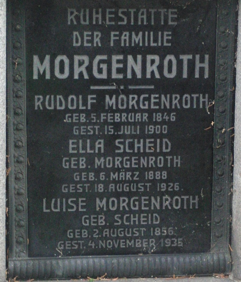 Morgenroth; Scheid geb. Morgenroth; Morgenroth geb. Scheid