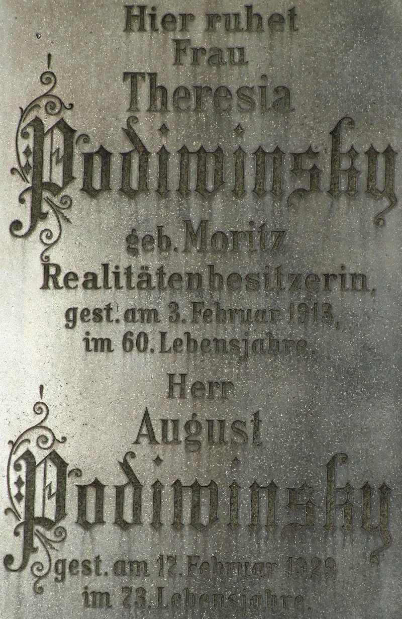 Podiwinsky; Podiwinsky geb. Moritz
