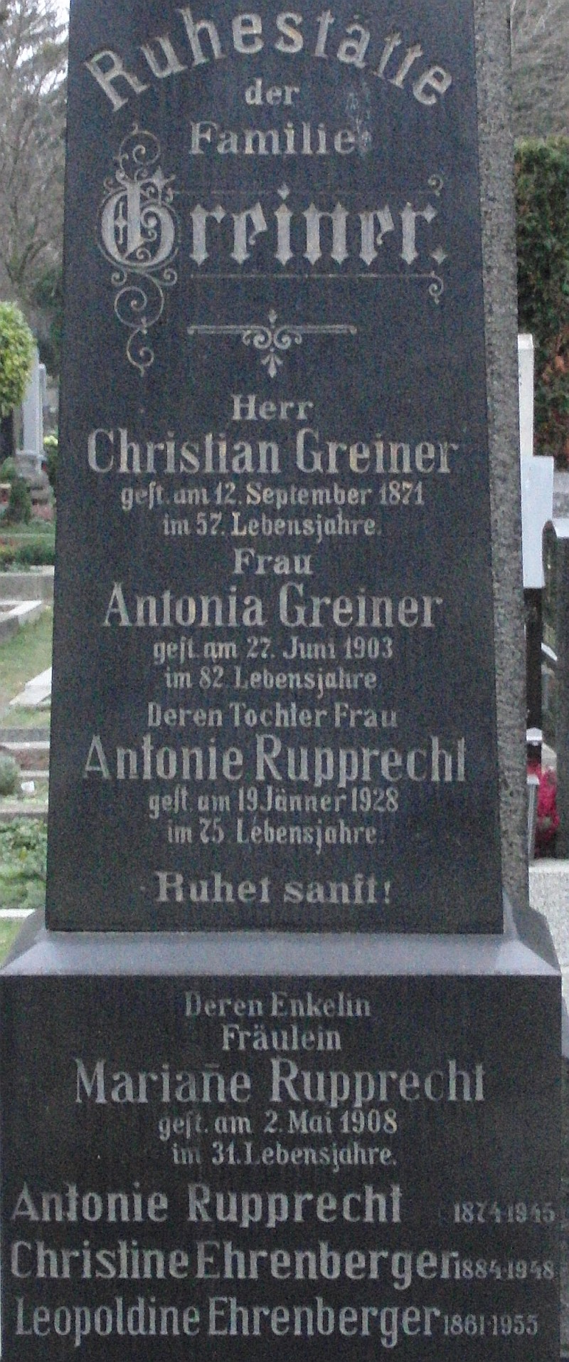 Greiner; Rupprecht; Ehrenberger
