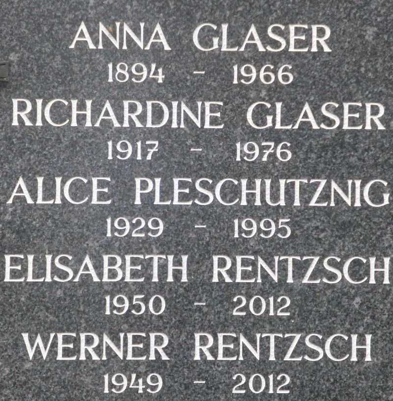 Glaser; Pleschutznig; Rentzsch