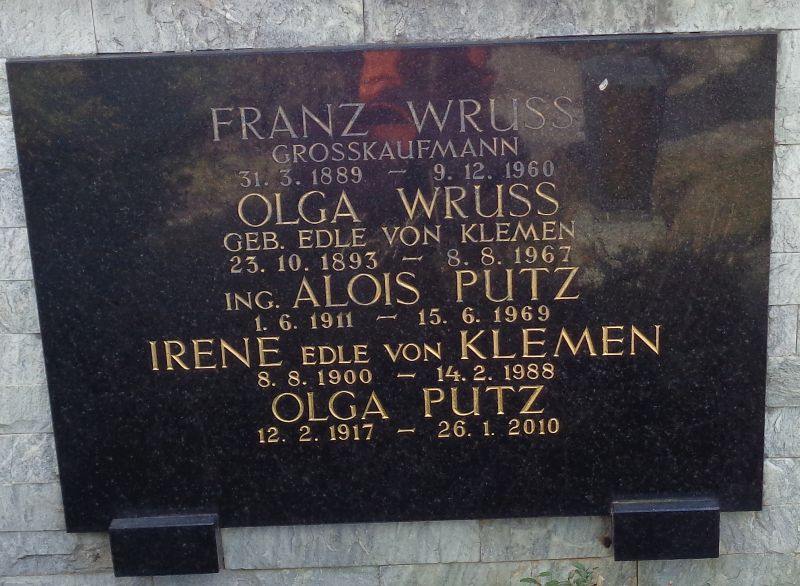 Wruss; Putz; von Klemen