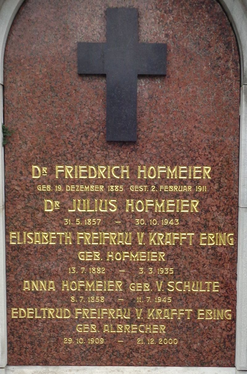 von Krafft-Ebing; Hofmeier; von Schulte; Albrecher