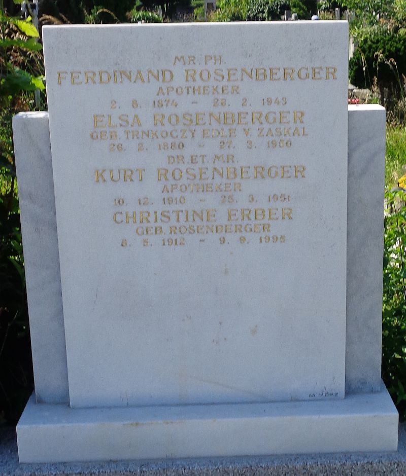 Rosenberger; Erber; Trnkoczy von Zaskal