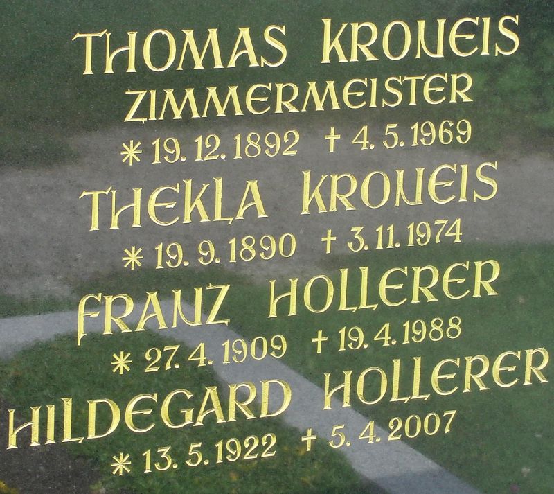 Kroneis; Hollerer