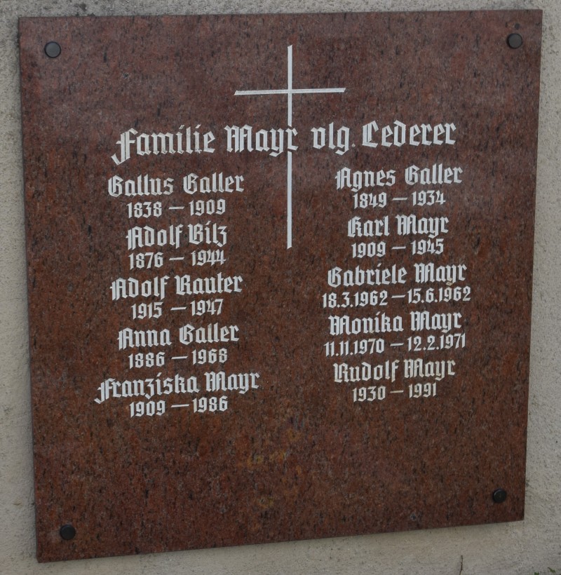 Galler; Bilz; Rauter; Mayr