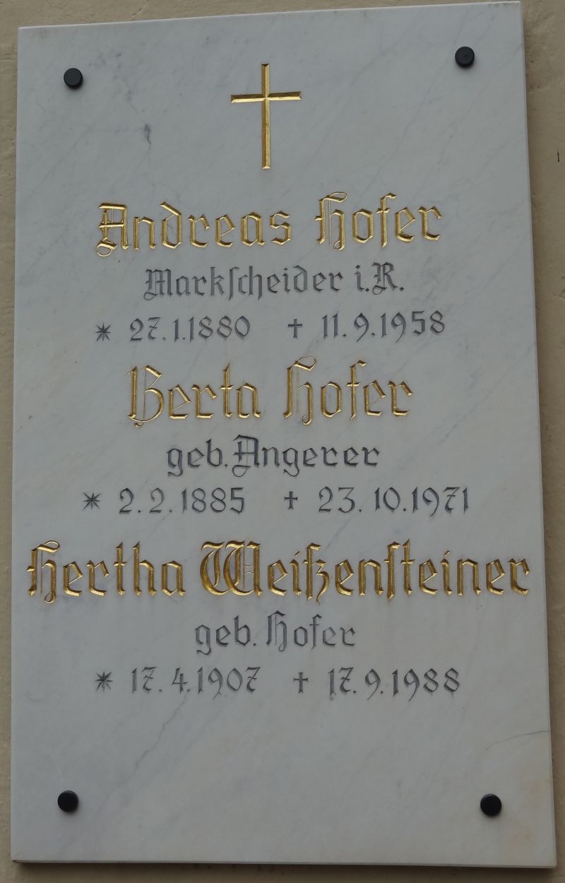 Hofer; Angerer; Weißensteiner