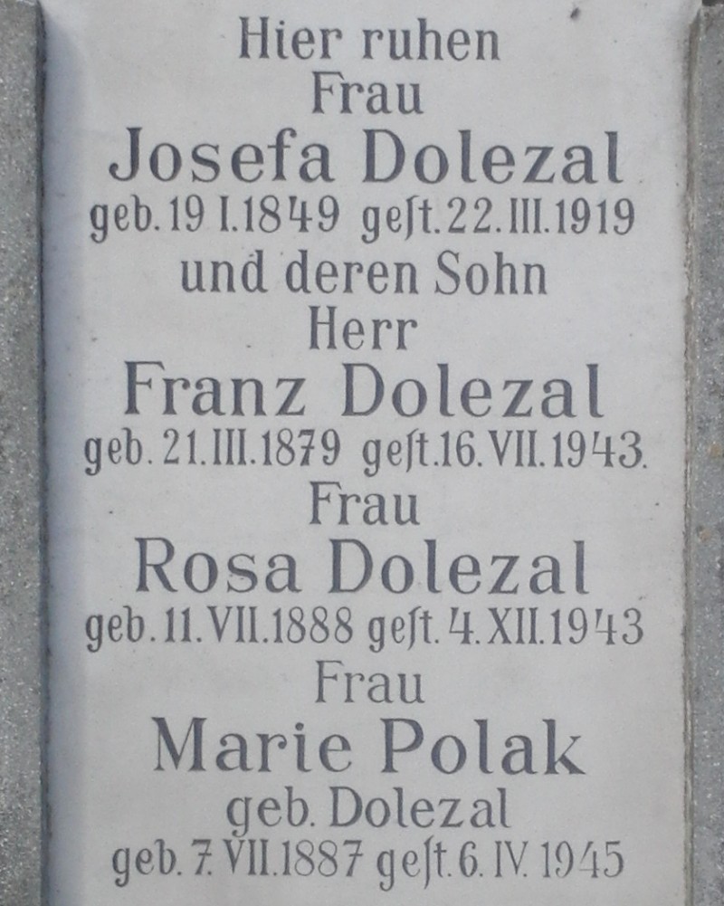 Dolezal; Polak geb.Dolezal