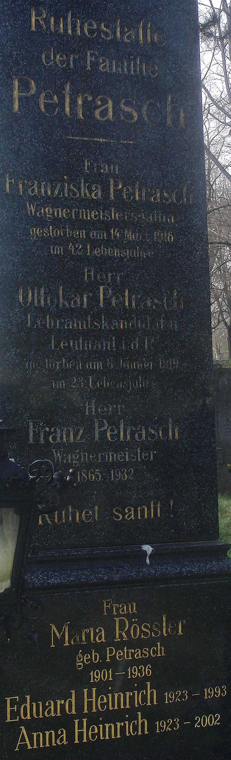 Petrasch; Rössler geb. Petrasch; Heinrich