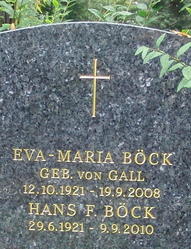 Böck; Böck geb. von Gall