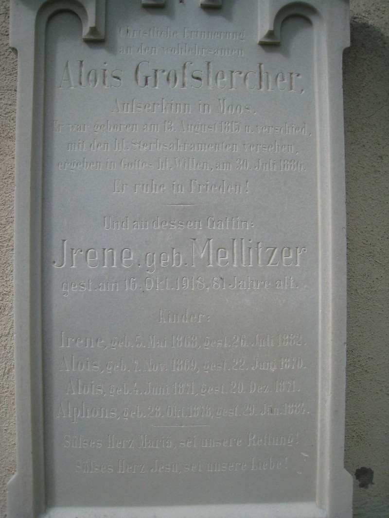 Grosslercher; Grosslercher geb. Mellitzer