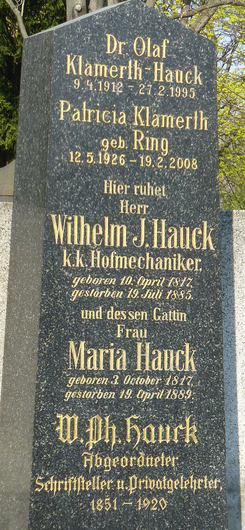 Hauck; Klamerth; Ring