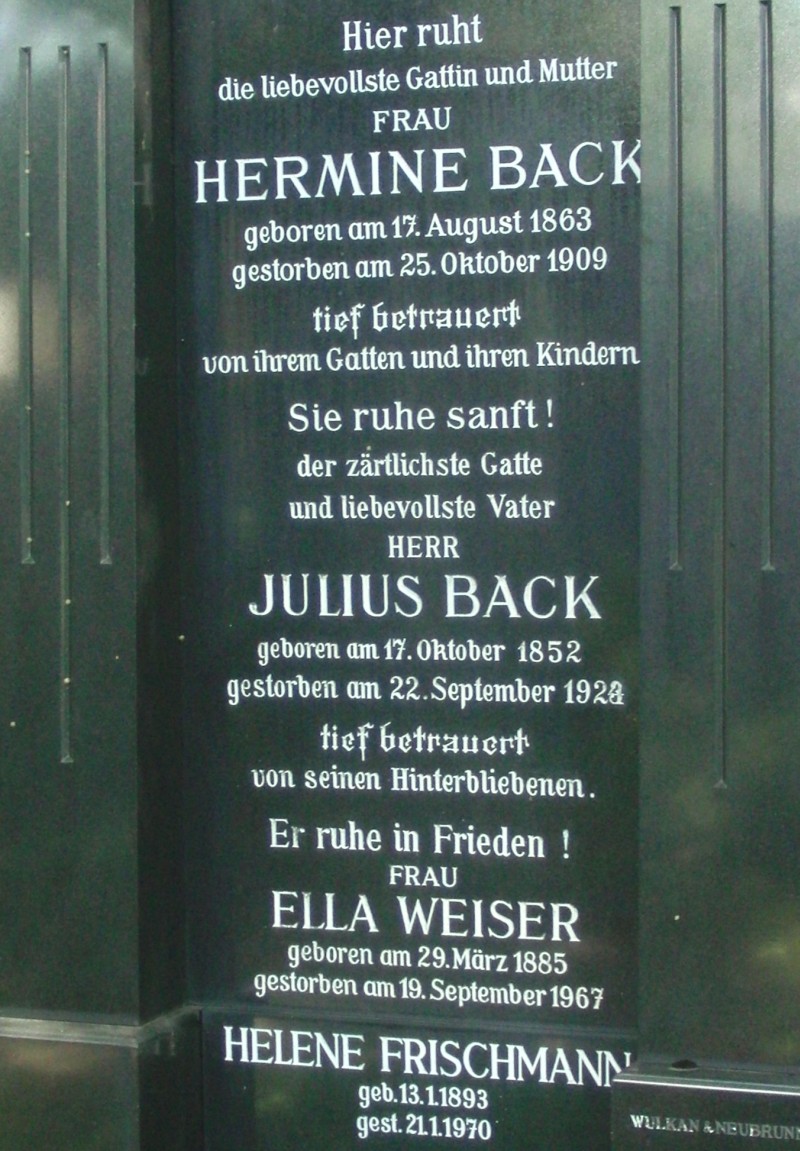 Back; Weiser; Frischmann