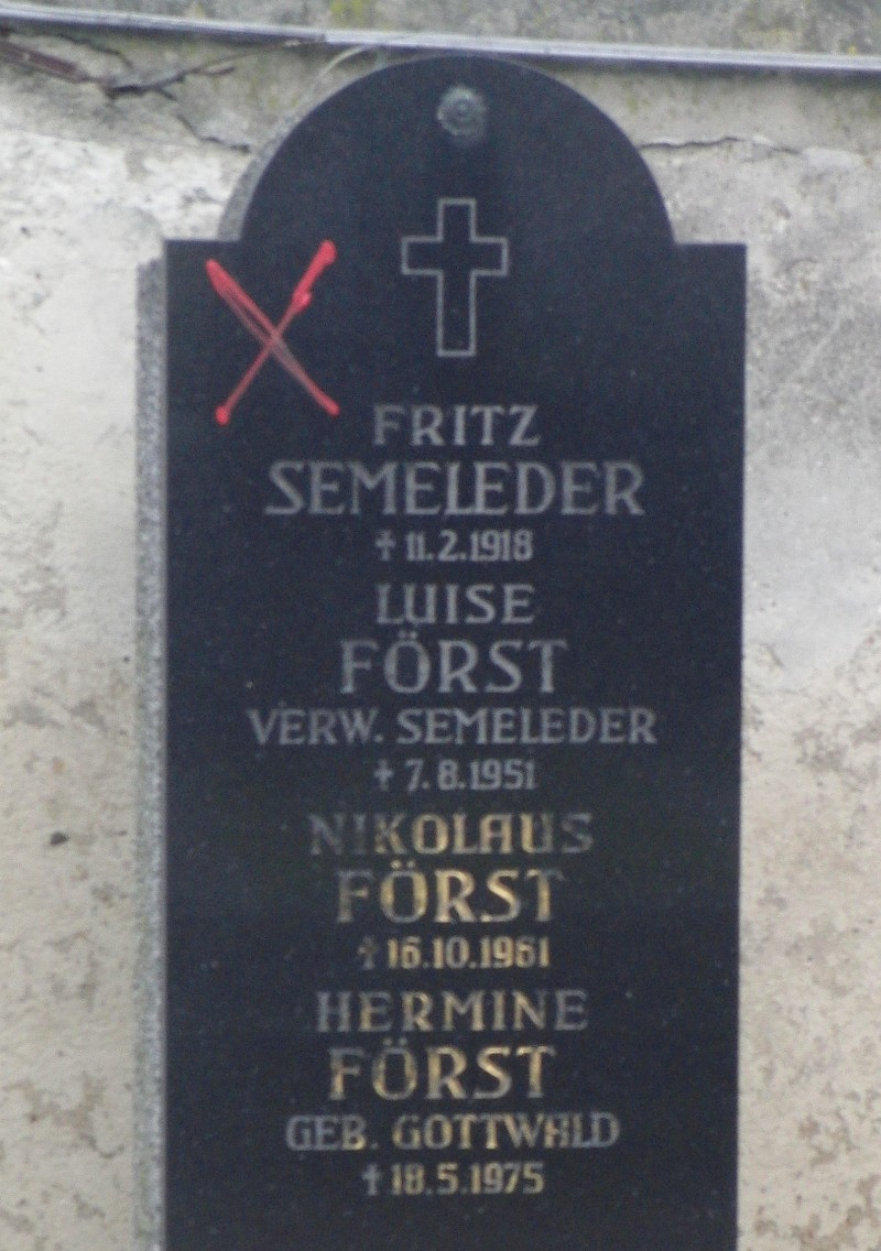 Semeleder; Först; Först geb. Gottwald