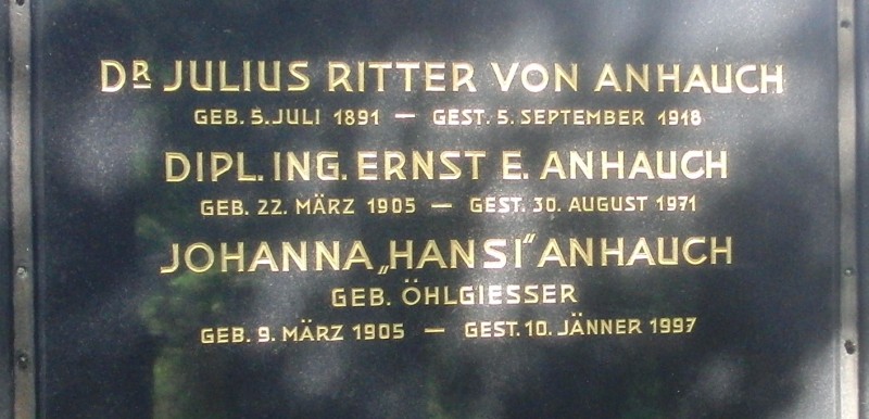 von Anhauch; von Anhauch geb. Öhlgiesser