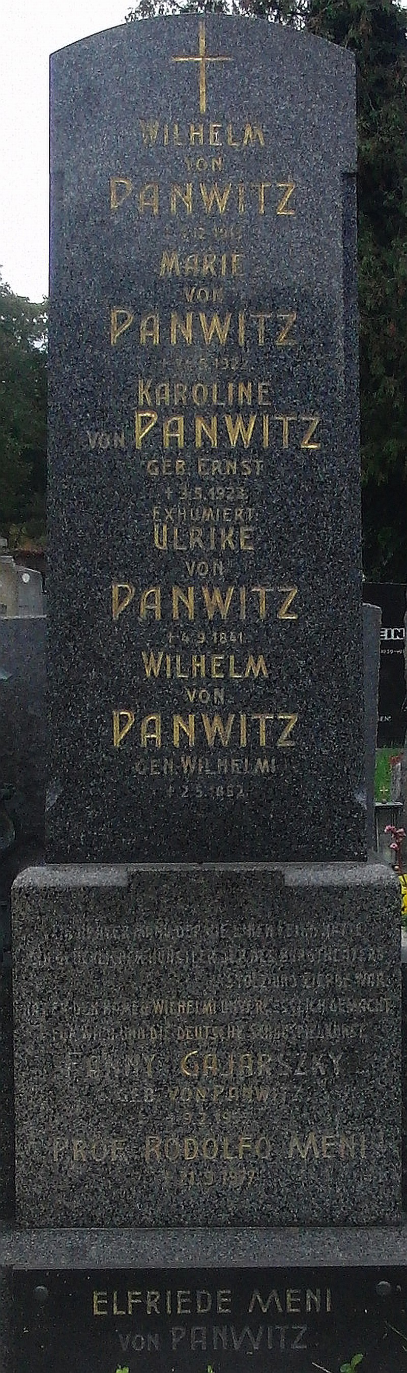 von Panwitz; Gajarszky geb. von Panwitz; Meni; Meni geb. von Panwitz; von Panwitz geb. Ernst