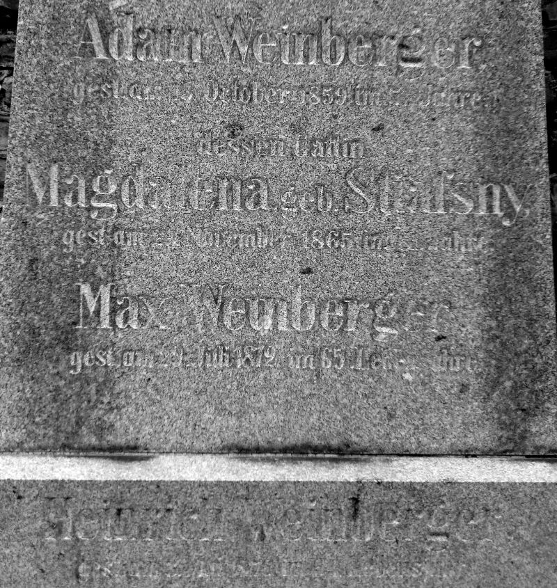 Weinberger; Weinberger geb. Strassny