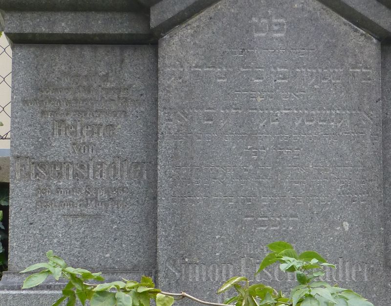 Eisenstädter de Buzias; Eisenstädter de Buzias geb. Gutmann (Detailbild)