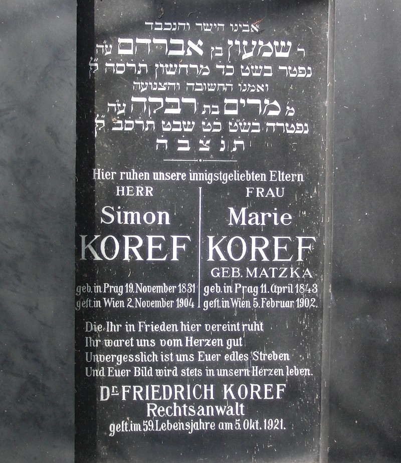 Koref; Koref geb. Matzka
