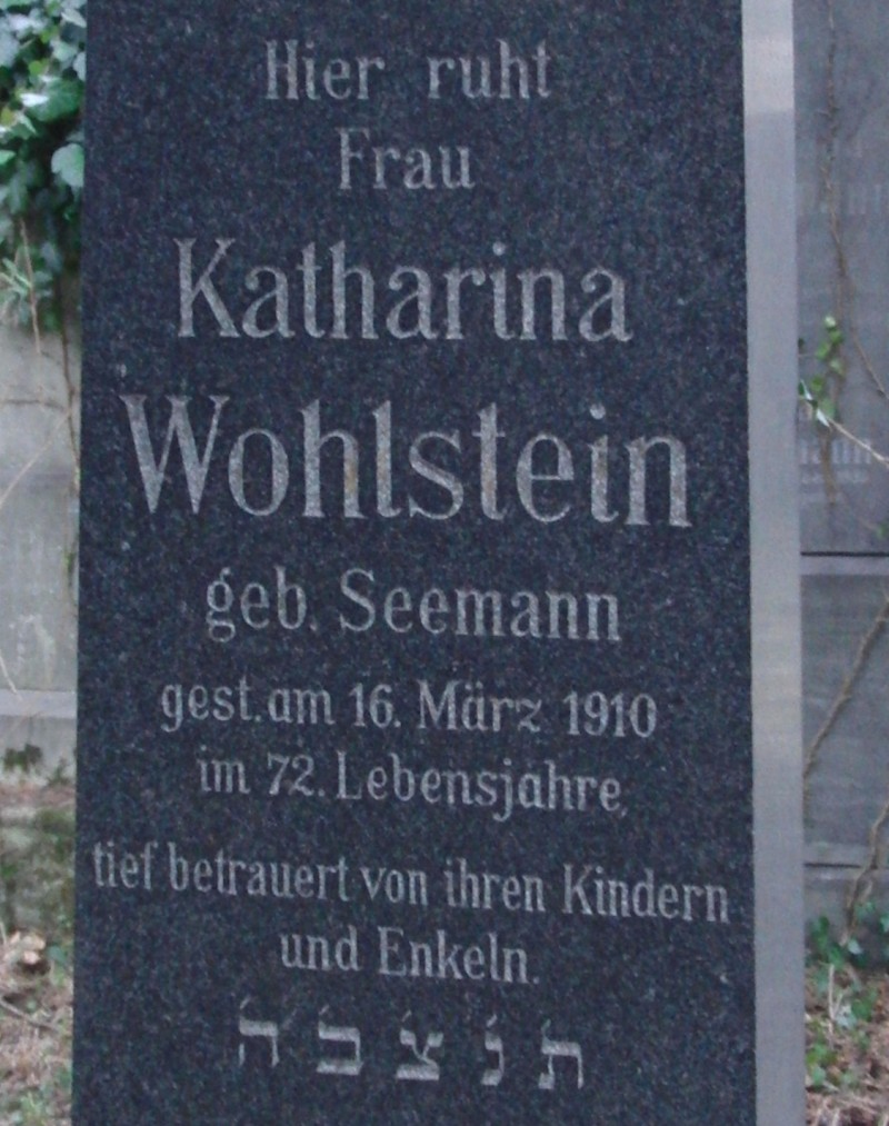 Wohlstein geb. Seemann