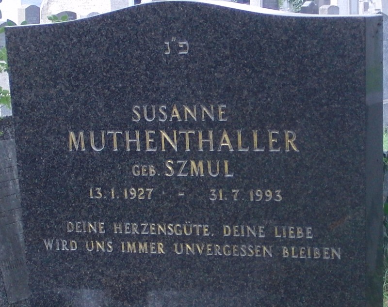Muthenthaller geb. Szmul