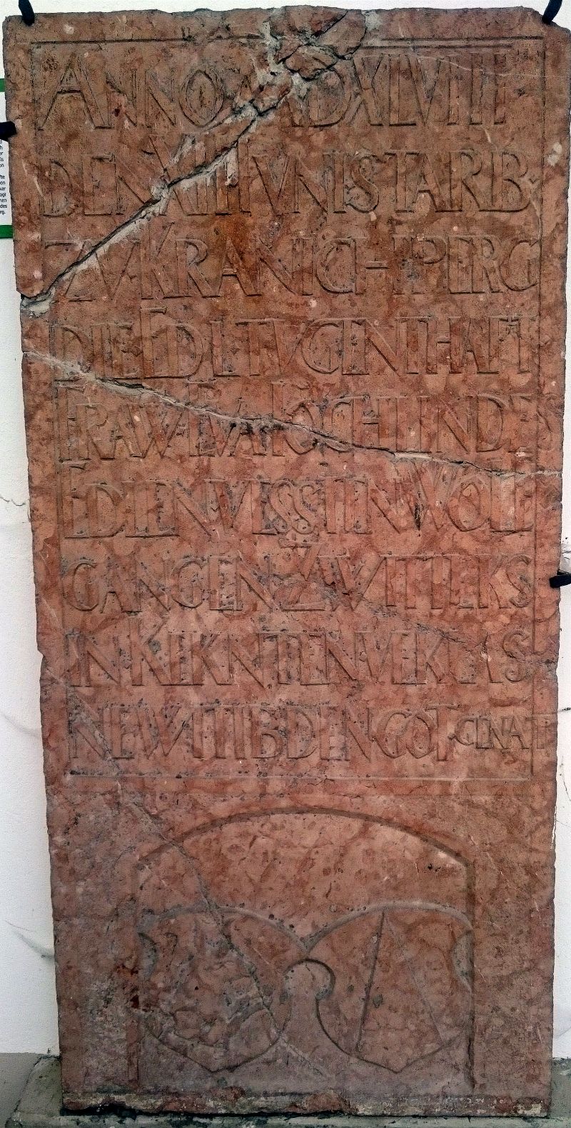 Lapidarium: Grabstein Jochin; Wittek; Zwittek