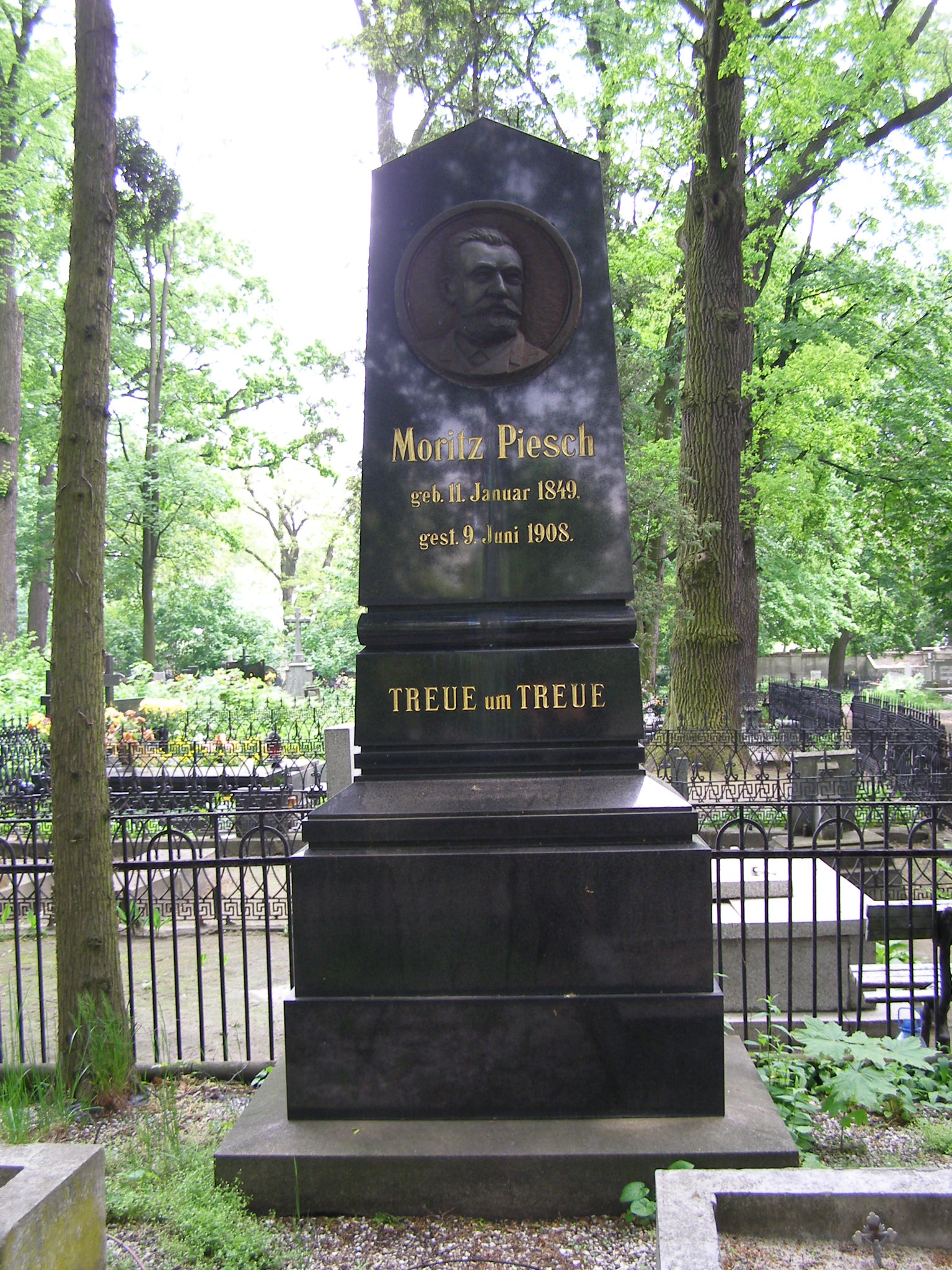 Moritz Piesch, 11.1.1849 - 9.6.1908