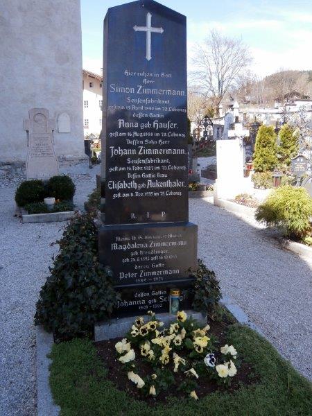 Zimmermann; Zimmermann geb. Hauser; Zimmermann geb. Aukenthaler; Zimmermann geb. Wendlinger; Zimmermann geb. Sch...gl