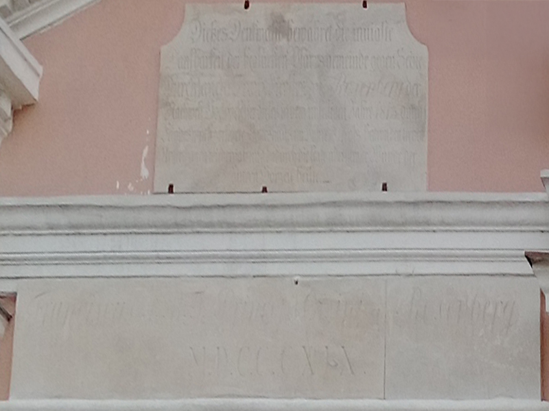 Pfarrkirche Rosegg - Aufschrift
