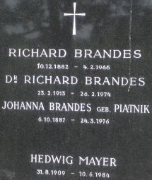 Brandes; Brandes geb. Piatnik; Mayer