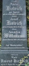 Dietrich; Dietrich geb. Daniel; Wittmann; Ament-Dietrich