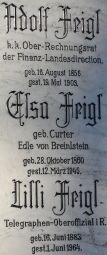 Feigl; Feigl geb. Curter von Breinlstein
