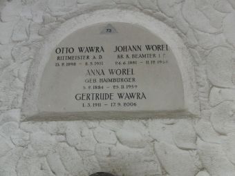 Wawra; Worel; Worel geb. Haimburger