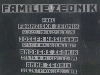 Zednik; Hasieber