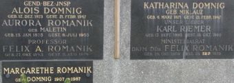 Domnig; Romanik; Domnig geb. Miklauz; Riemer