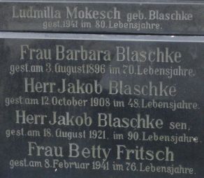Blaschke; Mokesch geb. Blaschke; Fritsch