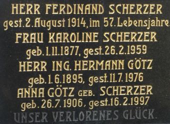 Scherzer; Götz; Götz geb. Scherzer