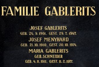 Gablerits; Menyhard; Gablerits geb. Schneider