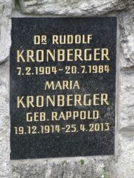 Kronberger; Kronberger geb. Rappold