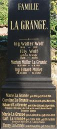 La Grange; Wolf; Wolf geb. La Grange; Müller; Müller-La Grange