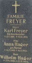 Freyer; Hager; Hager geb. Hierner