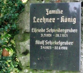 Schickelgruber; Schneidergruber; Lechner; König