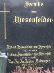 Riesenfelder; Riesenfelder von Riesenfeld; Heitzinger