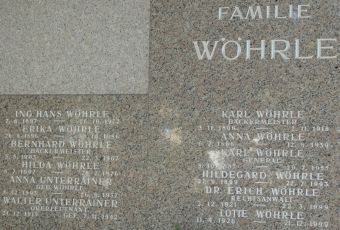 Wöhrle; Unterrainer; Unterrainer geb. Wöhrle