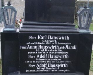 Hauswirth; Hauswirth geb. Mandl