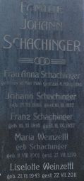 Schachinger; Weinzettl; Weinzettl geb. Schachinger