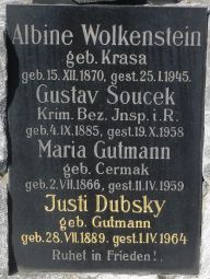 Wolkenstein geb. Krasa; Soucek; Gutmann geb. Cermak; Dubsky geb. Gutmann